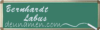 Bernhardt Labus Visitenkarte
